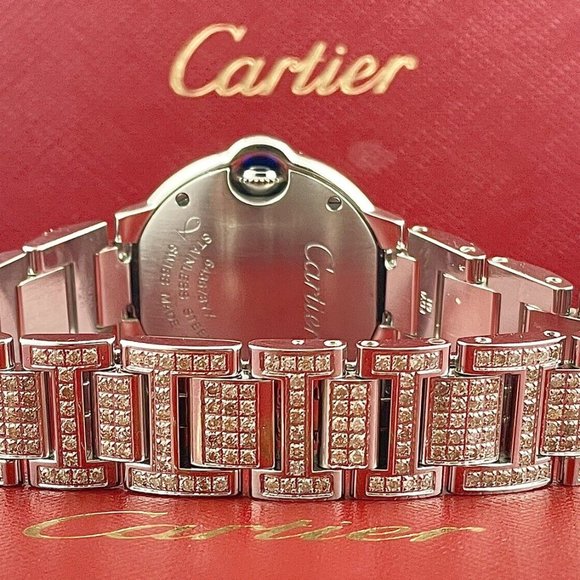 WOW! CARTIER BALLON BLEU LADIES 6CT GENUINE WATCH! - Picture 5 of 9